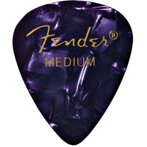 FENDER - MEDIUM CELLULOID PICKS - Purple Moto - 12 PICKS PACK